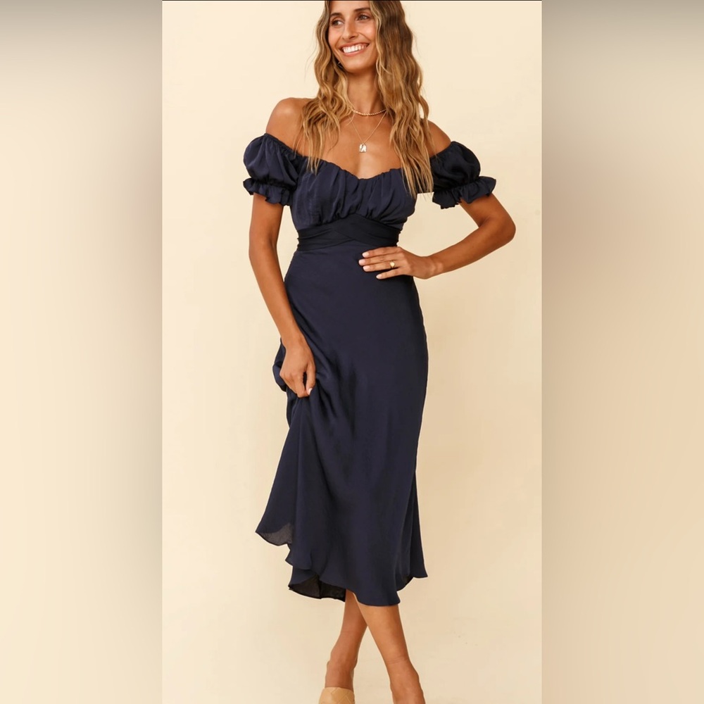 Saints and Secrets Sky Child Navy Dress
